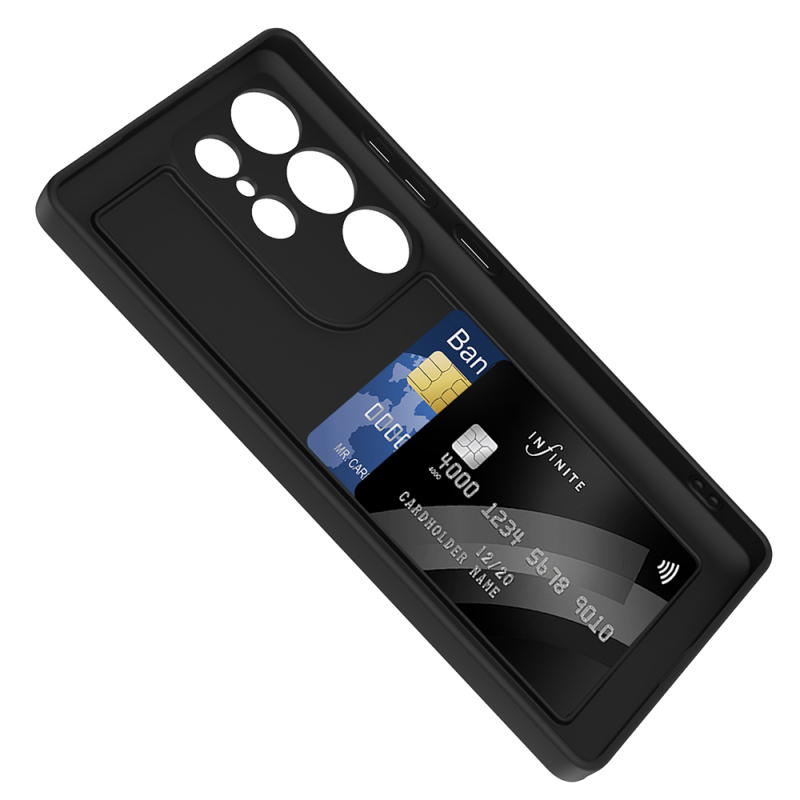 Galaxy S25 Ultra Case Camera Protection Card Holder Zore Vitra Cover - 13