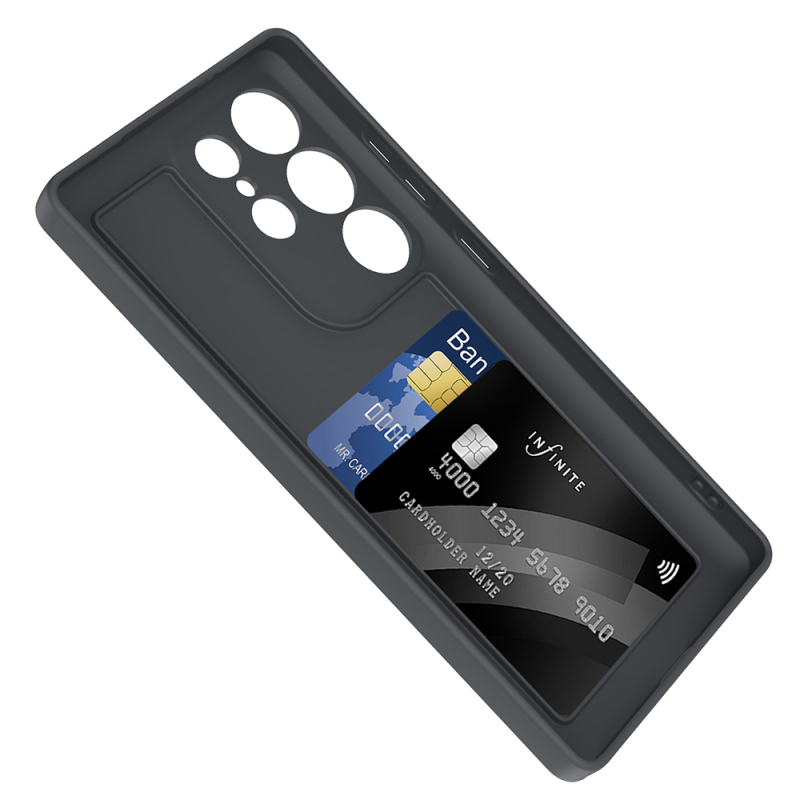 Galaxy S25 Ultra Case Camera Protection Card Holder Zore Vitra Cover - 9