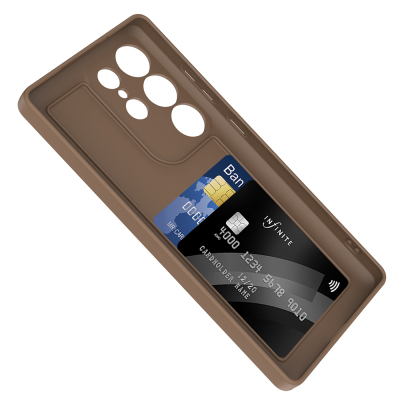 Galaxy S25 Ultra Case Camera Protection Card Holder Zore Vitra Cover - 19
