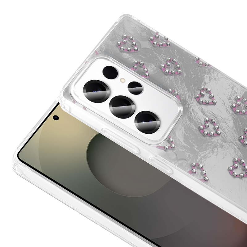 Galaxy S25 Ultra Case Camera Protection Figured Zore Ponti Silicone Cover - 13