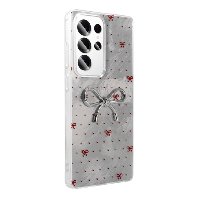 Galaxy S25 Ultra Case Camera Protection Figured Zore Ponti Silicone Cover - 8
