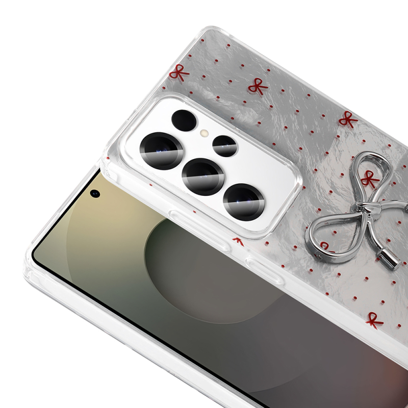 Galaxy S25 Ultra Case Camera Protection Figured Zore Ponti Silicone Cover - 9