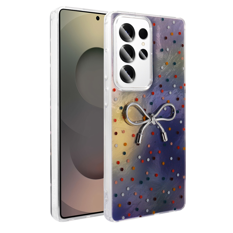 Galaxy S25 Ultra Case Camera Protection Figured Zore Ponti Silicone Cover - 3