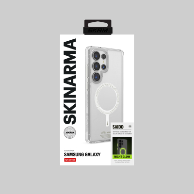 Galaxy S25 Ultra Case Magsafe Charging Feature Transparent Airbag Design Skinarma Saido Nightglow Cover - 6