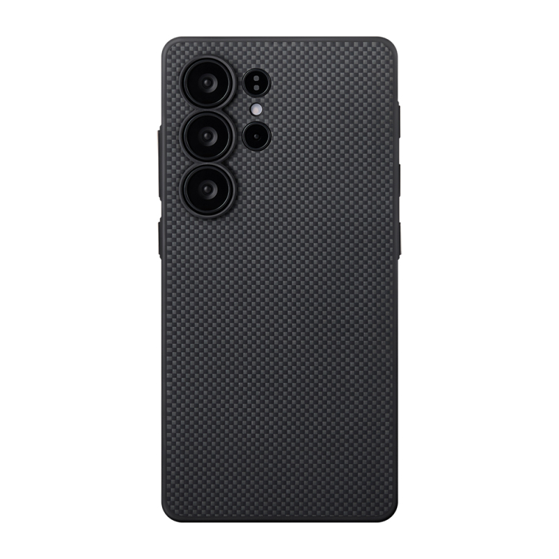 Galaxy S25 Ultra Case Magsafe Charging Featured Aramid Fiber Pitaka PinButton Series Cover with 3 Function Buttons - 1
