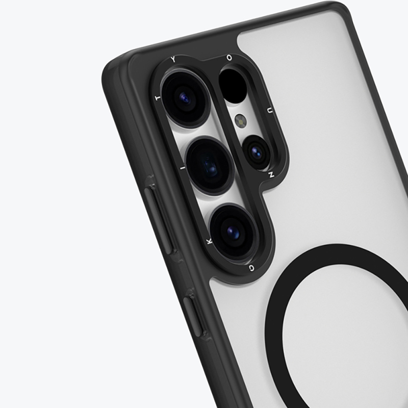 Galaxy S25 Ultra Case Magsafe Charging Featured Glass Back Surface TPU Youngkit Gemstone Series Cover - 14