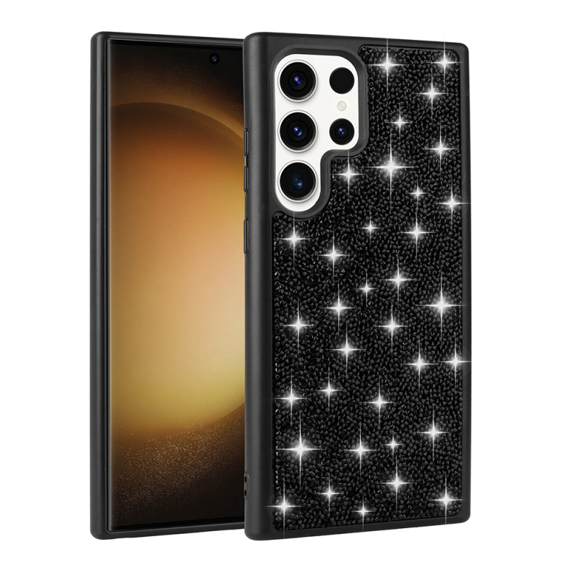 Galaxy S25 Ultra Case Shiny Stone Design Zore Pırlanta Cover - 4
