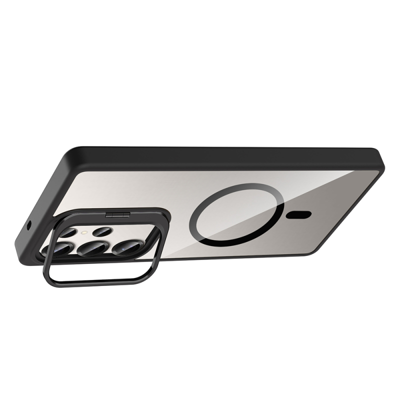 Galaxy S25 Ultra Case Stand Camera Lens Gift M-Safe Charging Feature Zore Etro Cover - 19