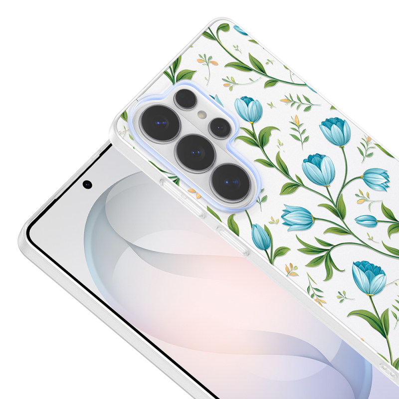 Galaxy S25 Ultra Case with Camera Protection, Patterned Zore Clip Cover - 11