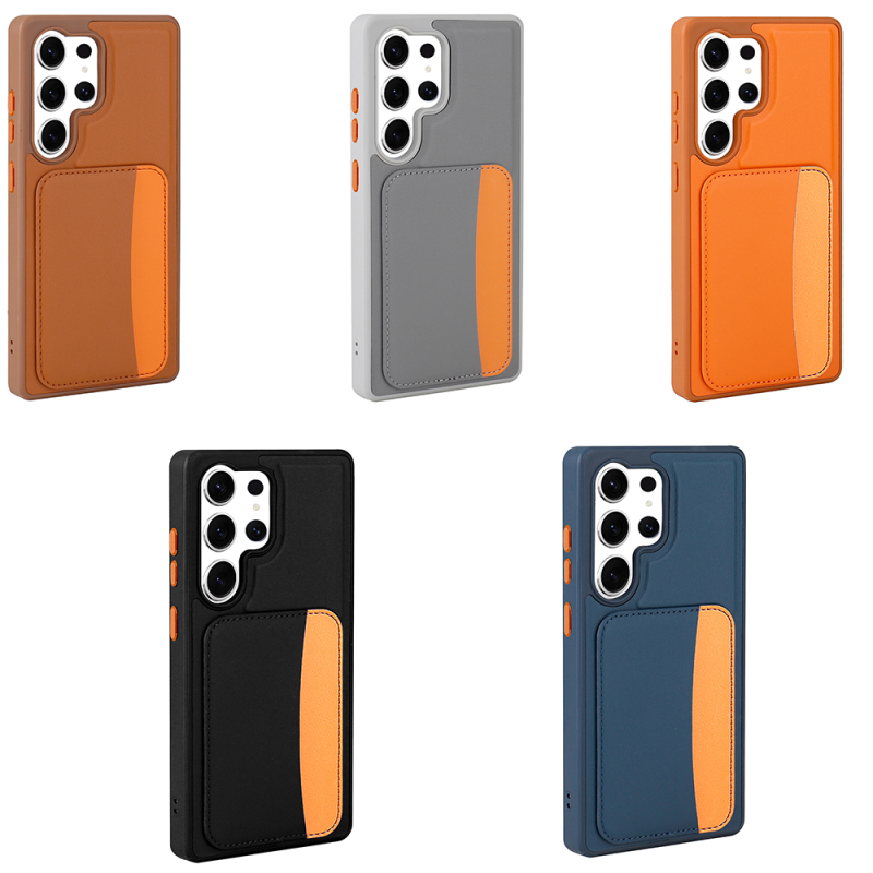 Galaxy S25 Ultra Case with Card Holder Zore X-Card Silicone Cover - 17