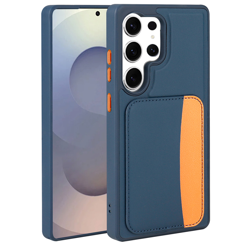 Galaxy S25 Ultra Case with Card Holder Zore X-Card Silicone Cover - 2