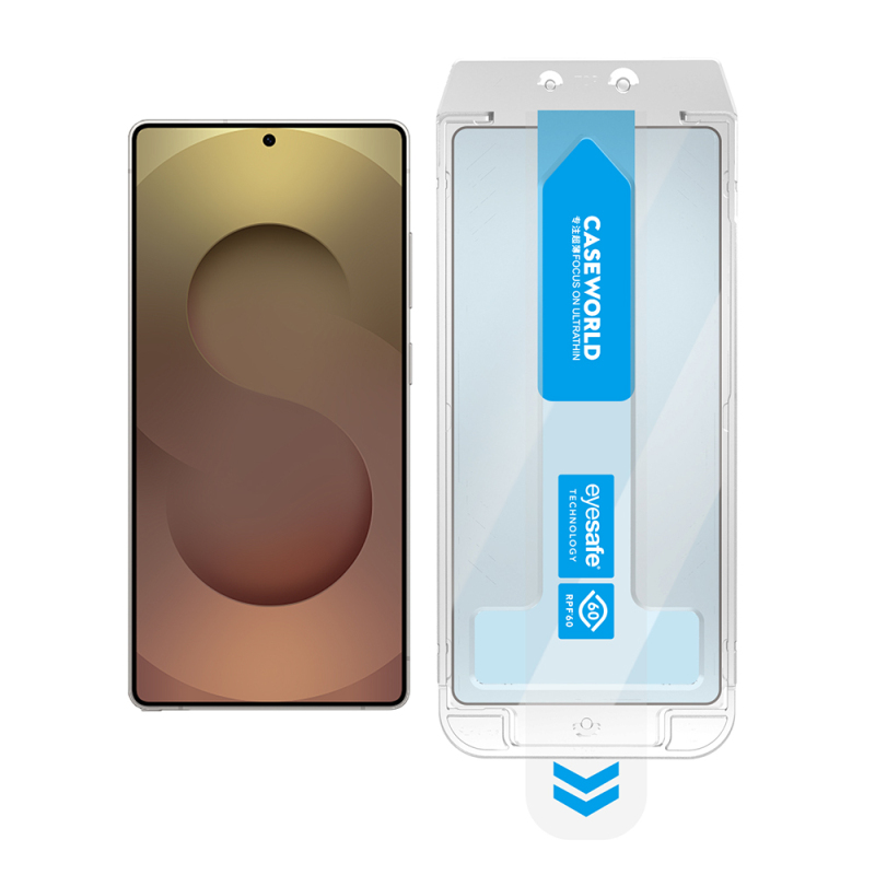 Galaxy S25 Ultra CaseWorld Applicator Series 2.5D Eyesafe Blue Light Technology 0.25mm Tempered Glass Screen Protector + Application Tool - 6