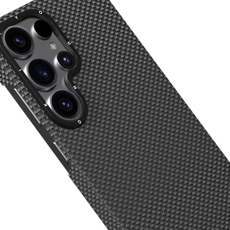 Galaxy S25 Ultra Kılıf M-safe Şarj Özellikli Aramid Fiber Youngkit 1500D Extreme Wing Serisi Kapak - 4