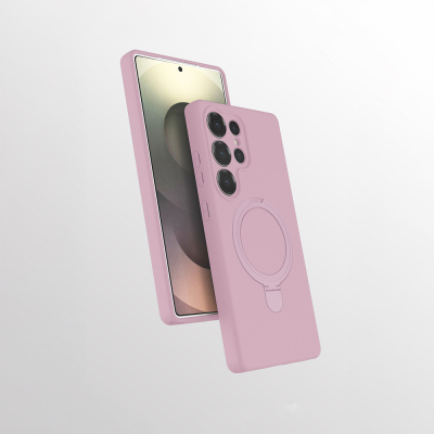Galaxy S25 Ultra Kılıf M-safe Şarj Özellikli Standlı Zore Samara Kapak - 4