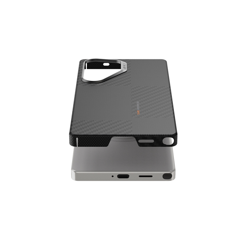 Galaxy S25 Ultra Kılıf M-safe Şarj Özellikli 600D Metal Kamera Çerçeveli Raptic Aramid Fiber Croxx Mondrian Serisi Kapak - 5