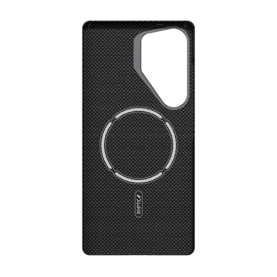 Galaxy S25 Ultra Kılıf M-safe Şarj Özellikli 600D Metal Kamera Çerçeveli Raptic Aramid Fiber Croxx Mondrian Serisi Kapak - 7