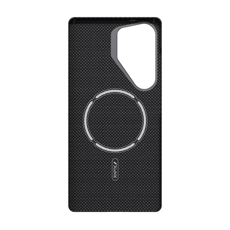 Galaxy S25 Ultra Kılıf M-safe Şarj Özellikli 600D Metal Kamera Çerçeveli Raptic Aramid Fiber Croxx Mondrian Serisi Kapak - 7