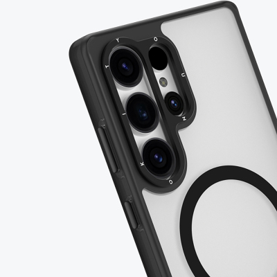 Galaxy S25 Ultra Kılıf M-safe Şarj Özellikli Cam Arka Yüzey TPU Youngkit Gemstone Serisi Kapak - 14