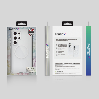 Galaxy S25 Ultra Kılıf M-safe Şarj Özellikli Raptic Crystal M-safe Serisi Şeffaf Kapak - 14