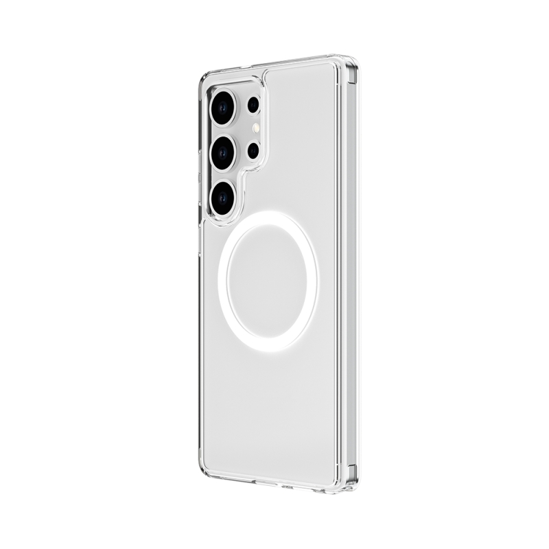 Galaxy S25 Ultra Kılıf M-safe Şarj Özellikli Raptic Crystal M-safe Serisi Şeffaf Kapak - 3