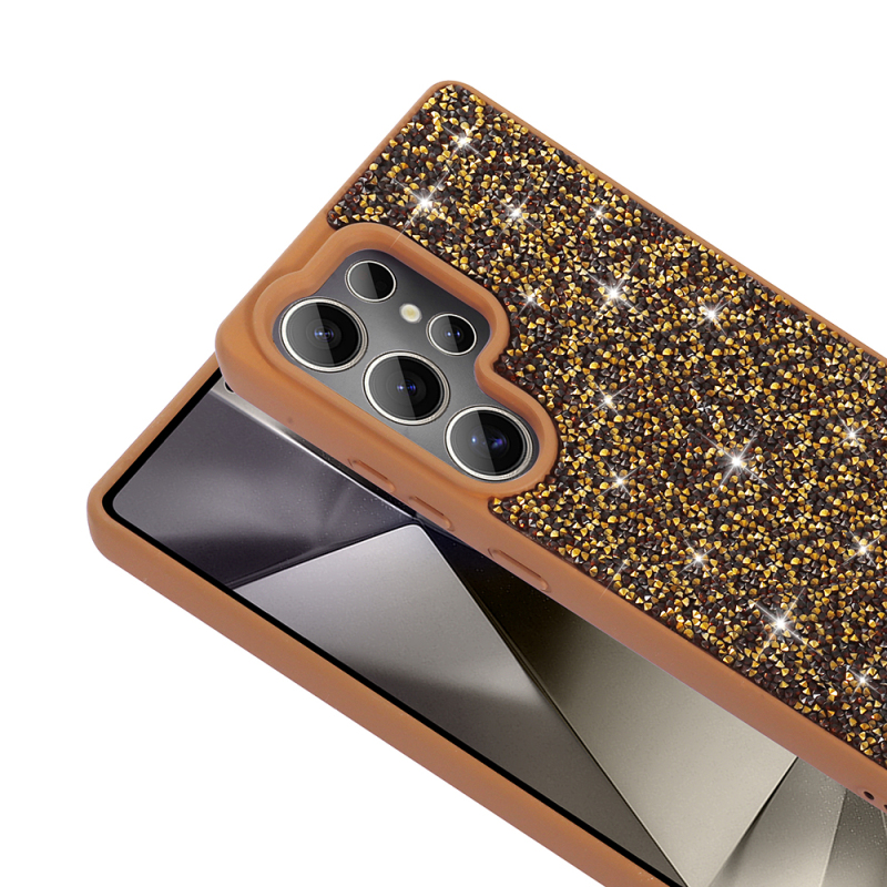 Galaxy S25 Ultra Kılıf Parlak Taşlı Tasarım Zore Pırlanta Kapak - 16
