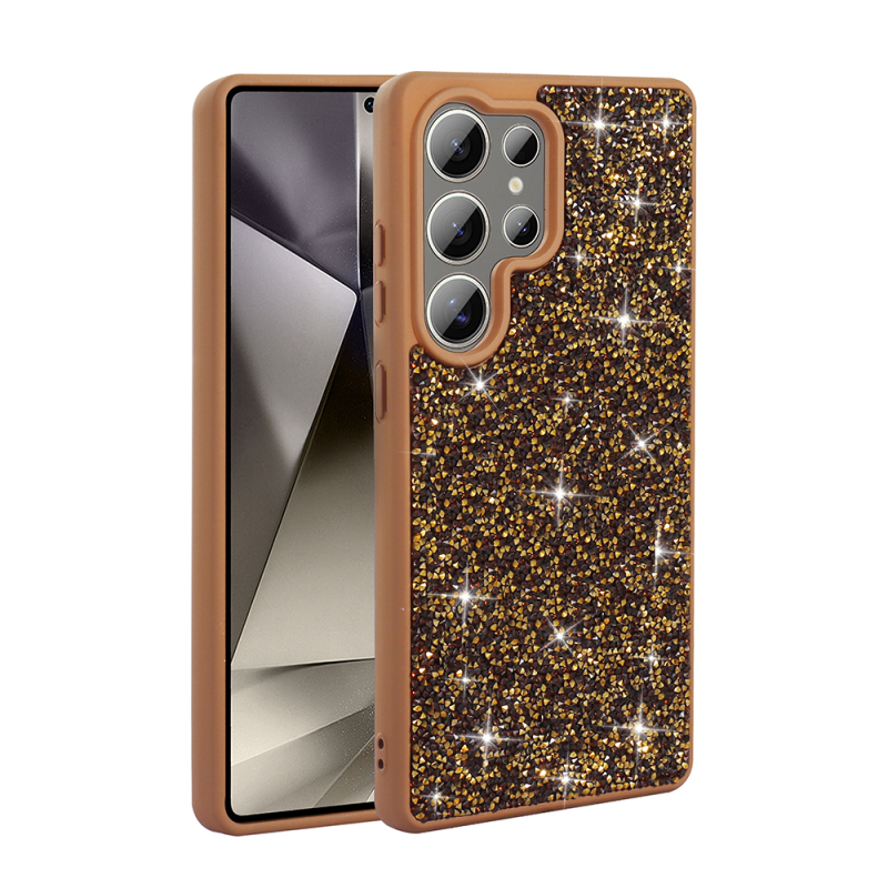 Galaxy S25 Ultra Kılıf Parlak Taşlı Tasarım Zore Pırlanta Kapak - 6