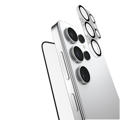 Galaxy S25 Ultra Raptic 2in1 Bundle Kit Parmak İzi BırakmayanTemperli Ekran Koruyucu + Lens Koruyucu Set - 2