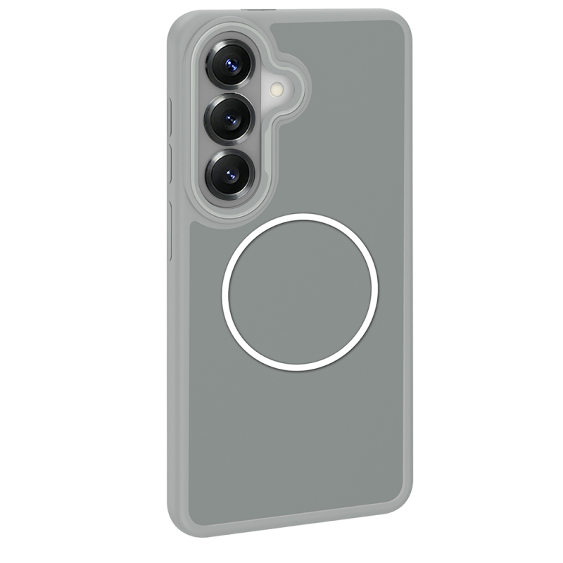 Galaxy S26 Case M-Safe Charging Feature Metal Camera Frame, Zore Sanremo Silicone Cover - 6