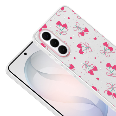 Galaxy S26 Case with Camera Protector, Patterned Zore Clip Cover - 9