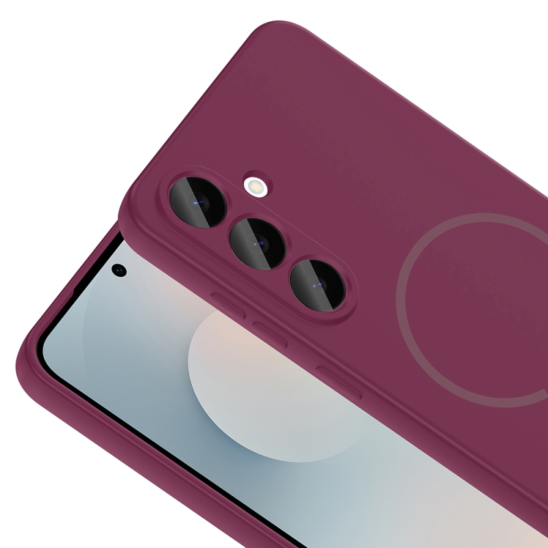Galaxy S26 FE Case M-safe Charging Enabled Zore Meta Cover - 14