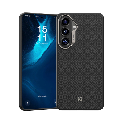 Galaxy S26 Kılıf M-Safe Şarj Özellikli Benks ArmorPro ArmorGrid Serisi Kevlar Kapak - 3