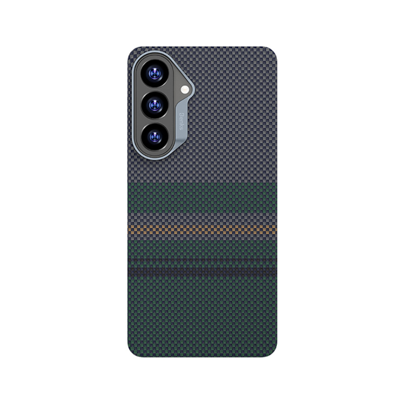 Galaxy S26 Kılıf M-safe Şarj Özellikli Karbon Fiber Tasarımlı Benks Aurora ArmorAir Kevlar Kapak - 1