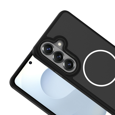 Galaxy S26 Kılıf M-Safe Şarj Özellikli Metal Kamera Çerçeveli Zore Sanremo Silikon Kapak - 10