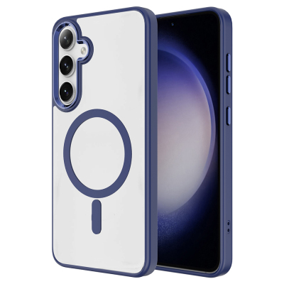 Galaxy S26 Kılıf M-safe Şarj Özellikli Zore Krom M-safe Silikon Kapak - 4