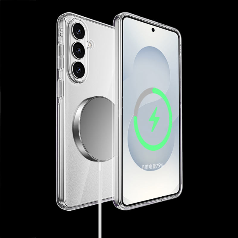 Galaxy S26 Plus Case M-safe Charging Enabled Transparent Hard PC Wlons Pita Cover - 8