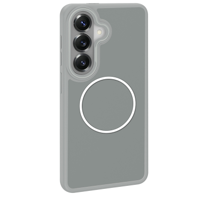 Galaxy S26 Plus Case M-Safe Charging Feature Metal Camera Frame, Zore Sanremo Silicone Cover - 12