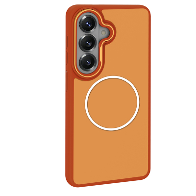 Galaxy S26 Plus Case M-Safe Charging Feature Metal Camera Frame, Zore Sanremo Silicone Cover - 13