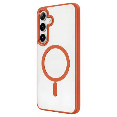 Galaxy S26 Plus Case M-safe Charging Feature Zore Chrome M-safe Silicone Cover - 6