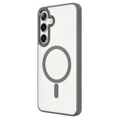 Galaxy S26 Plus Case M-safe Charging Feature Zore Chrome M-safe Silicone Cover - 7