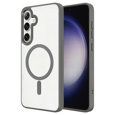 Galaxy S26 Plus Case M-safe Charging Feature Zore Chrome M-safe Silicone Cover - 3