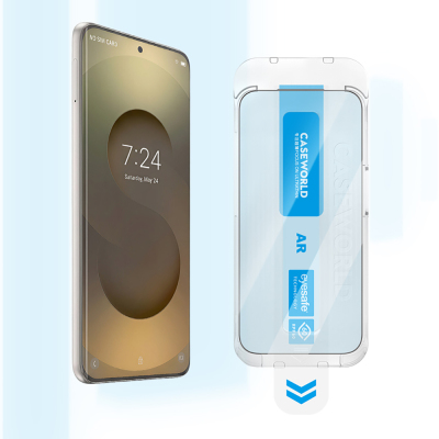 Galaxy S26 Plus CaseWorld Applicator Series 2.5D Eyesafe Blue Light Technology 0.25mm Tempered Glass Screen Protector + Application Tool - 3