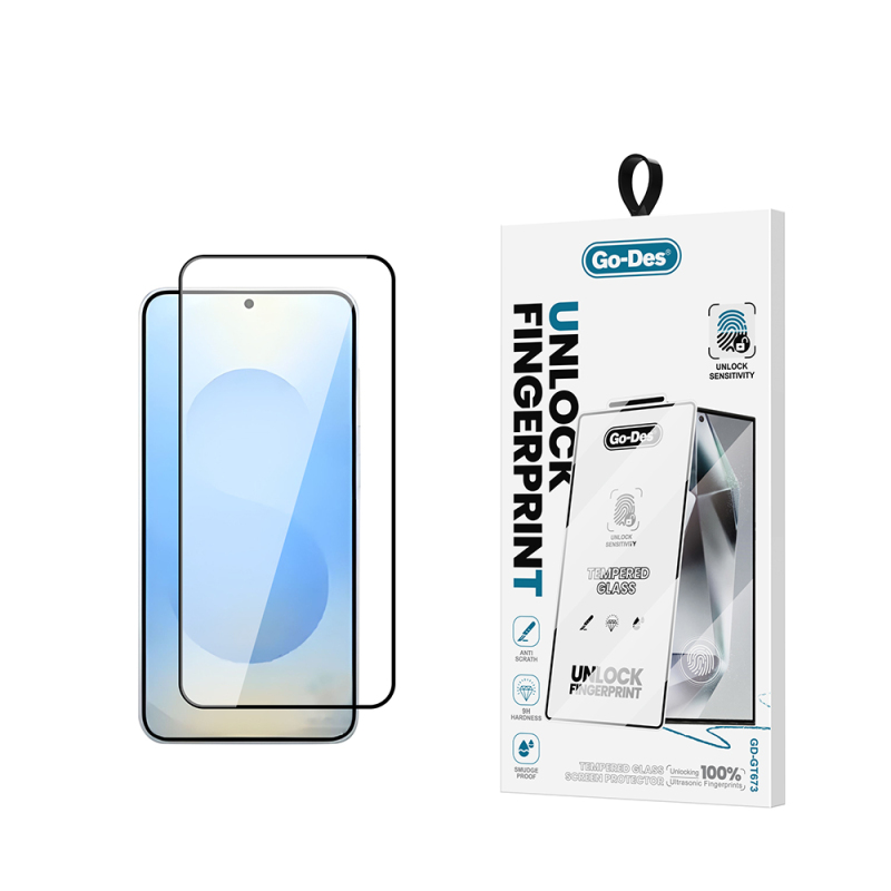 Galaxy S26 Plus Go Des GD-001 Fingerprint-Resistant 9H Tempered HD Glass Screen Protector - 1