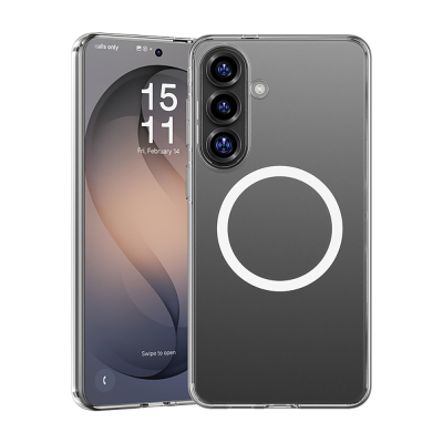 Galaxy S26 Plus Kılıf M-safe Şarj Özellikli Benks Magnetik Crystal Serisi Şeffaf Kapak - 3