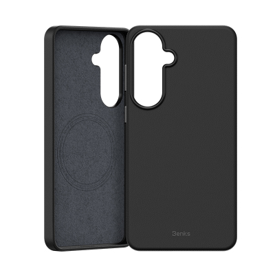 Galaxy S26 Plus Kılıf M-safe Şarj Özellikli Çizilmeye Dayanıklı Benks VitaPro Serisi PU Deri Kapak - 4