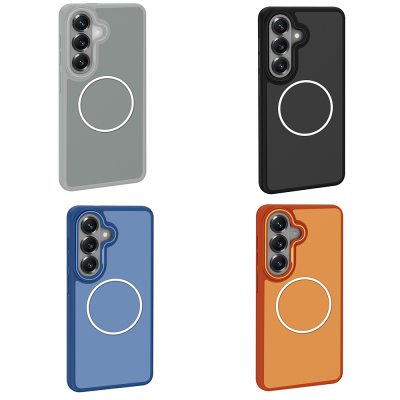 Galaxy S26 Plus Kılıf M-Safe Şarj Özellikli Metal Kamera Çerçeveli Zore Sanremo Silikon Kapak - 14