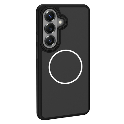 Galaxy S26 Plus Kılıf M-Safe Şarj Özellikli Metal Kamera Çerçeveli Zore Sanremo Silikon Kapak - 11