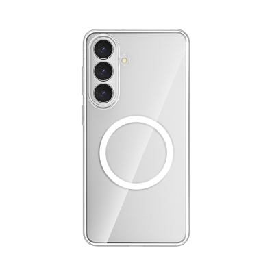 Galaxy S26 Plus Kılıf M-safe Şarj Özellikli Transparan Sert PC Wlons Pita Kapak - 1