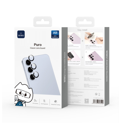 Galaxy S26 Plus Wiwu LG-009 Lens Guard Oleofobik Anti Reflective Kamera Lens Koruyucu + Kolay Uygulama Aparatlı - 4