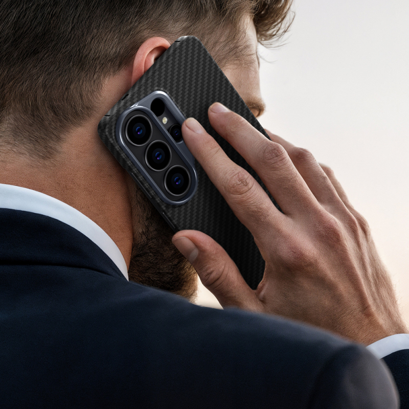 Galaxy S26 Ultra Case M-safe Charging Enabled 1500D Aramid Fiber Amazingthing Titan Max Series Cover - 10