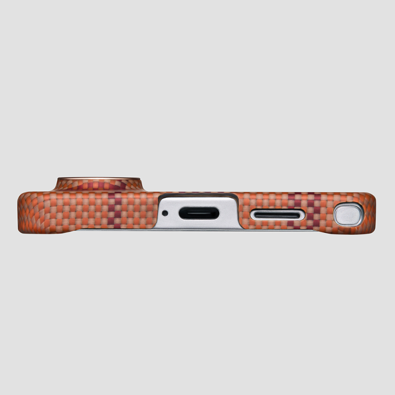 Galaxy S26 Ultra Case M-safe Charging Enabled Aramid Fiber Pitaka Flora in Grid Series Cover - 11